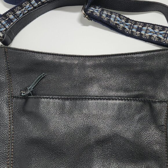 The Sak Leather Crossbody Bag Purse Black - Picture 7 of 16